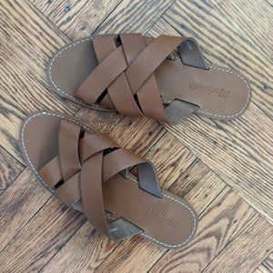 Madewell The Boardwalk Woven Slide Sandals